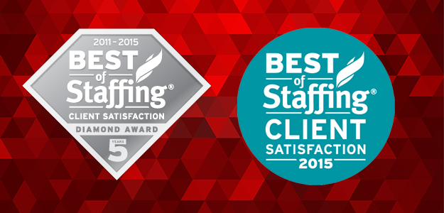2015 Inaver Best of Staffing Diamond Award