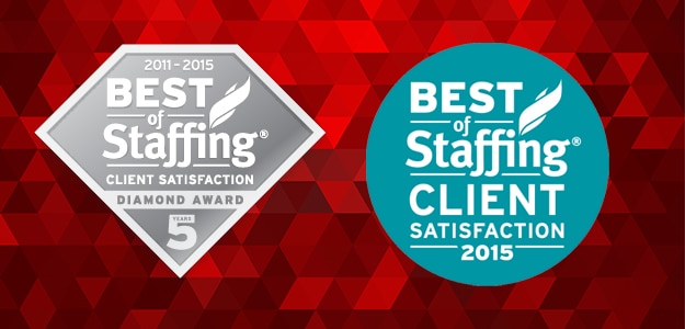 2015 Inaver Best of Staffing Diamond Award