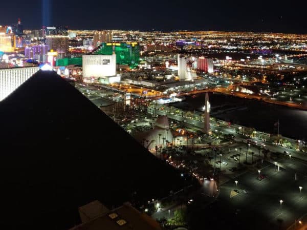 Annual Sales Conference: Award Winners and Butler Street Consulting 7 Las Vegas at night