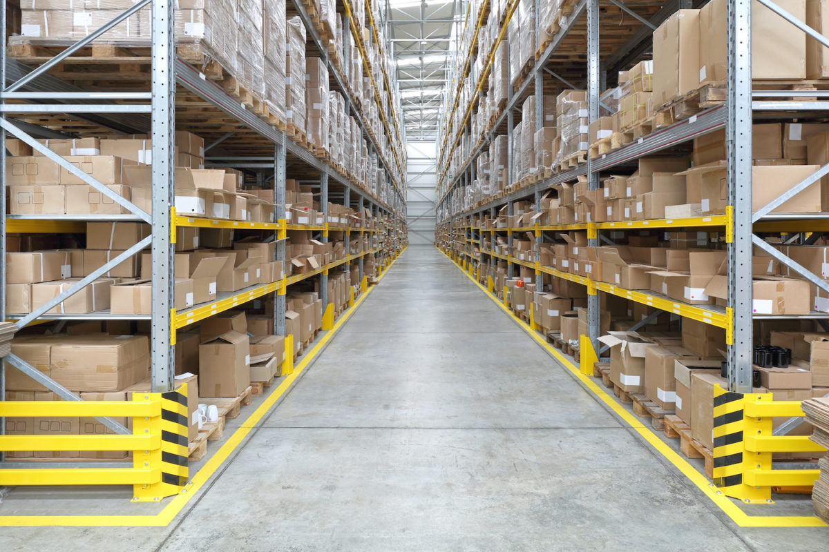 A warehouse where employees fulfill orders.