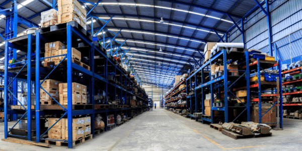 Empty warehouse of a company struggling with understaffing problems