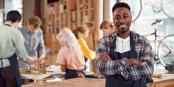 These Are the Skilled Laborer Jobs YOU Should be Applying For! 6 A content skilled labor employee at his workplace
