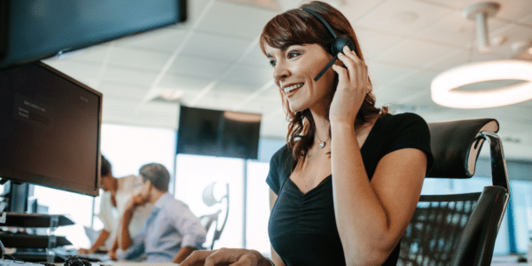 7 Call Center Jobs Hiring Now 2 Call center employee working at her job.