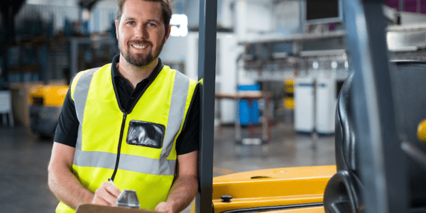 Man working in a factory